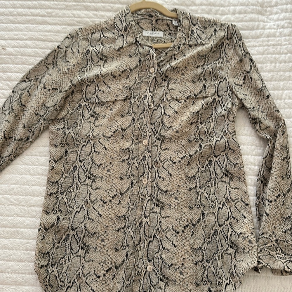 Equipment python print blouse